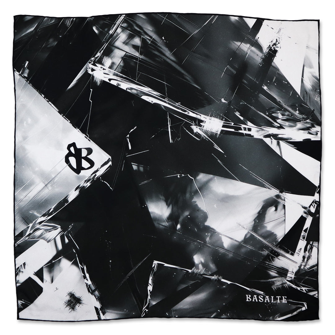 Carrés BRIS DE GLACE en twill de soie