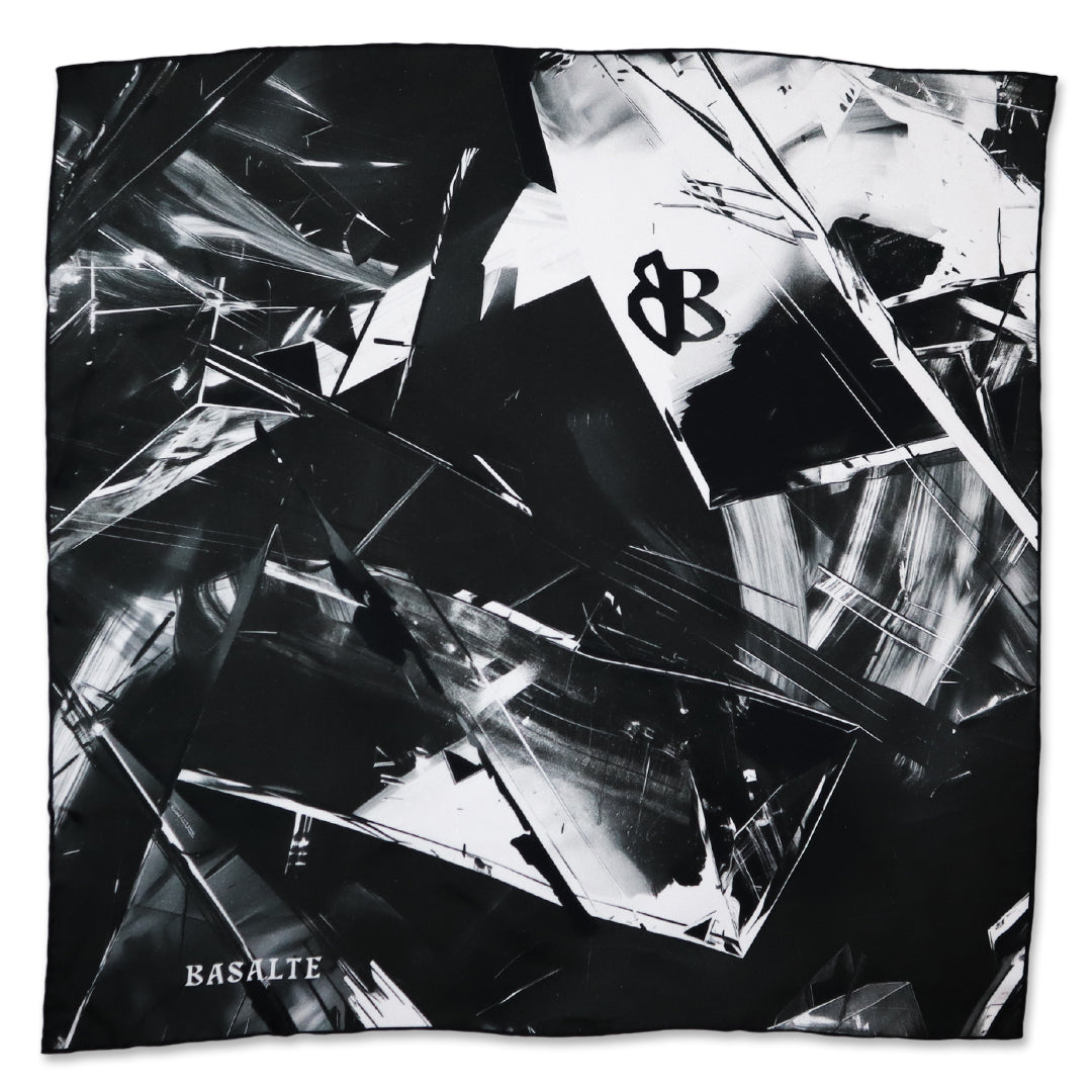 Carrés BRIS DE GLACE en twill de soie