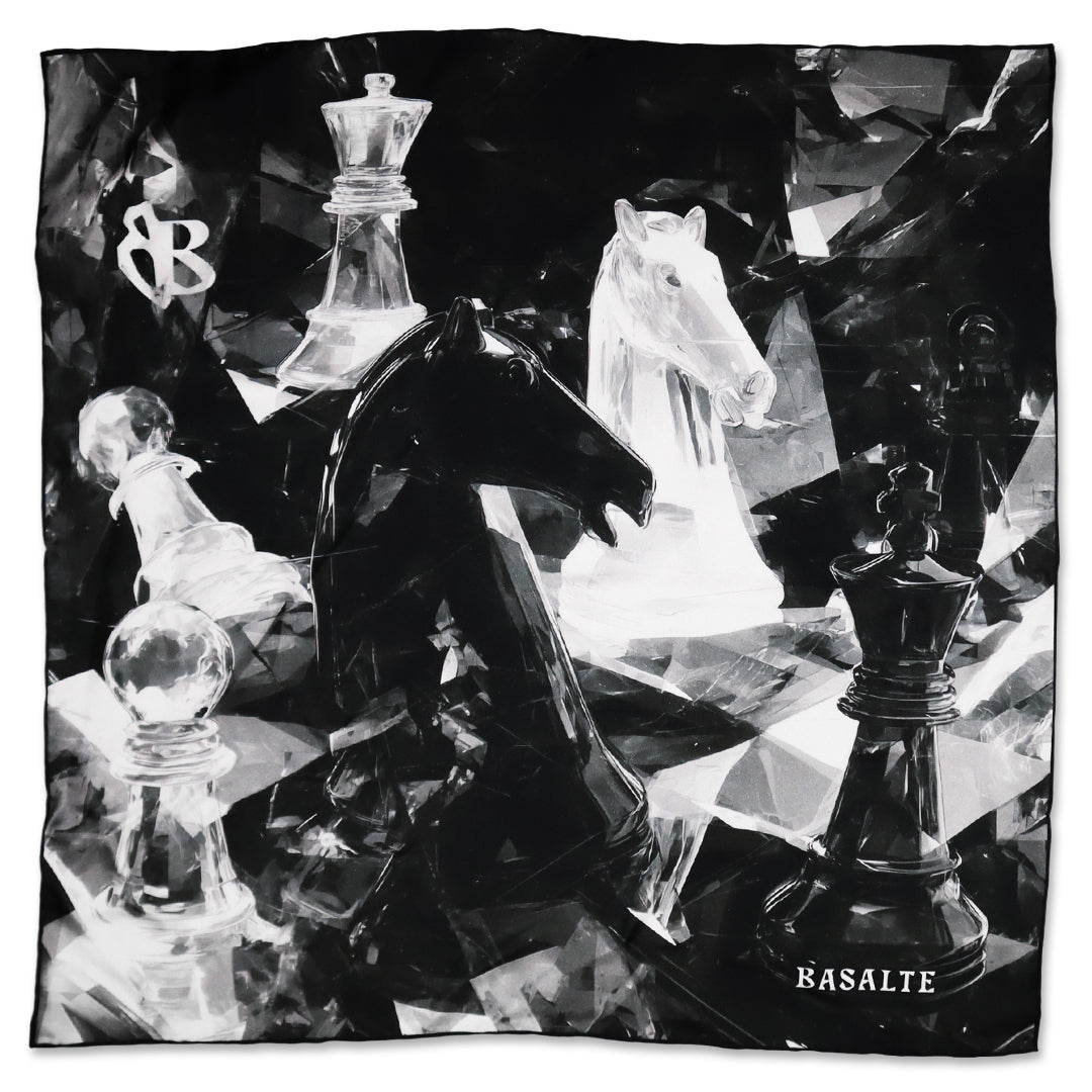 Carrés BRIS DE GLACE en twill de soie