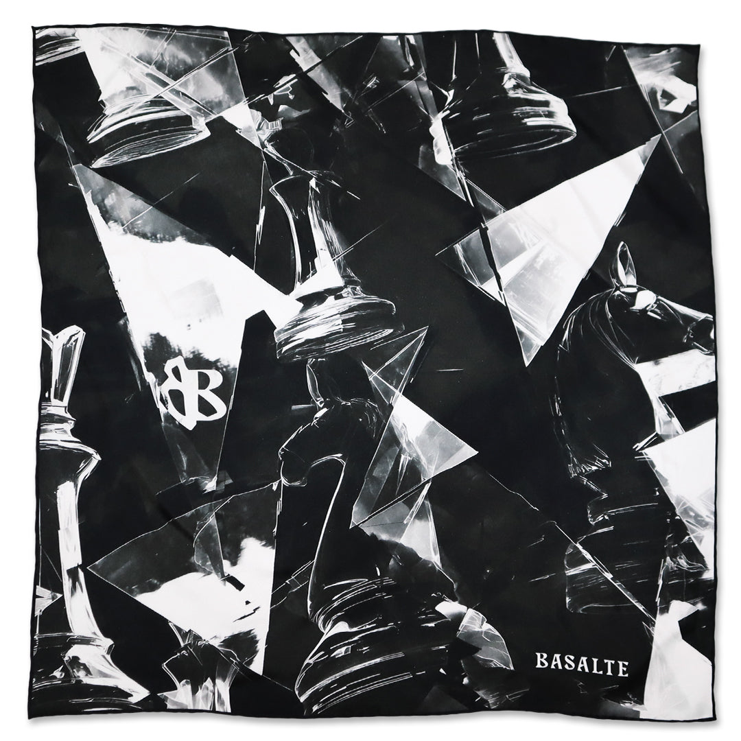 Carrés BRIS DE GLACE en twill de soie